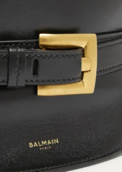 BalmainShuffle Mini Top-Handle Bag in Calfskin