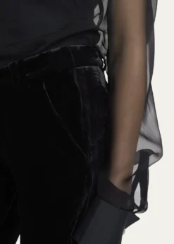 BalmainVelvet Bootcut Pants