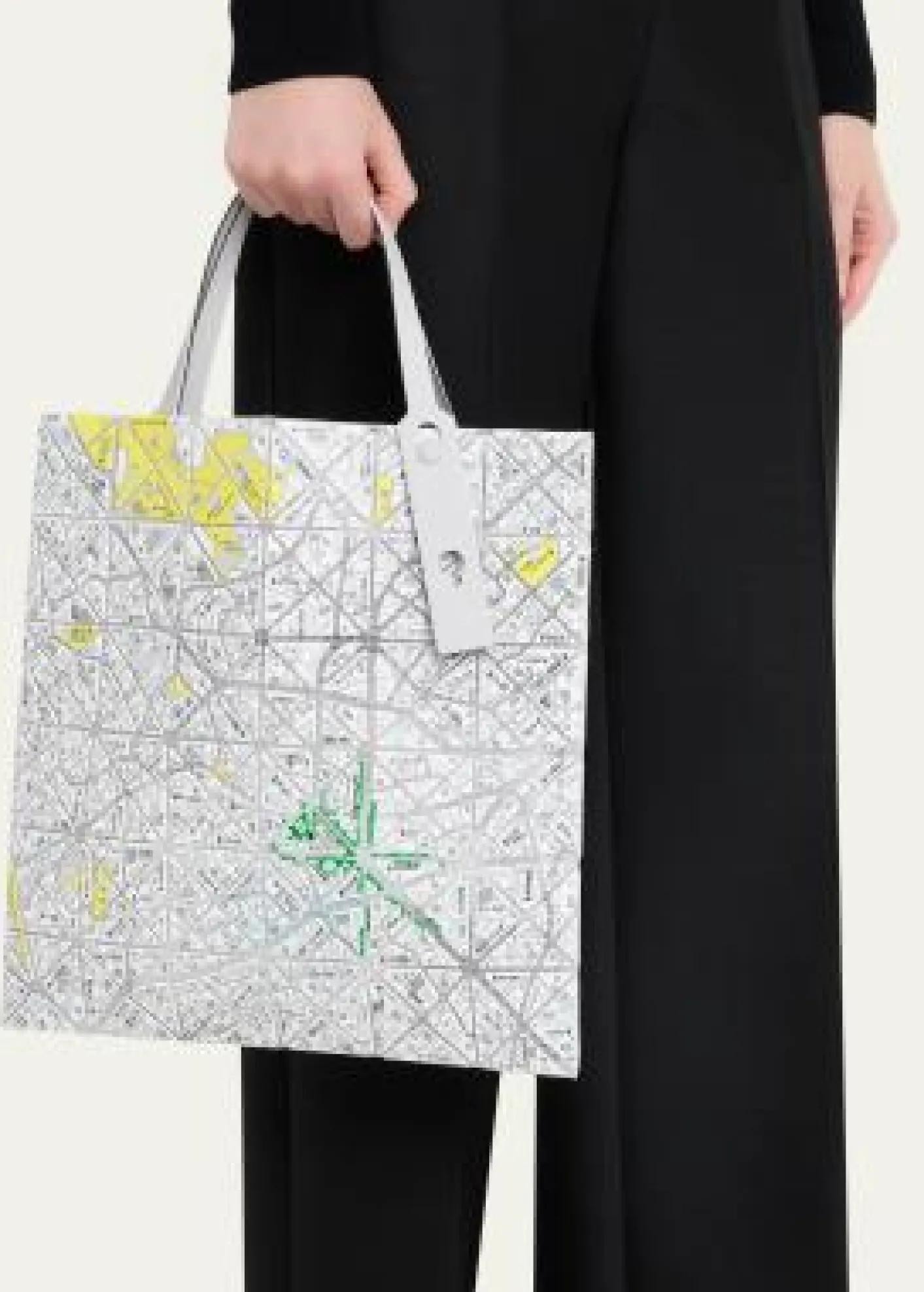 BAO BAO ISSEY MIYAKEGeometric Printed Map Tote Bag