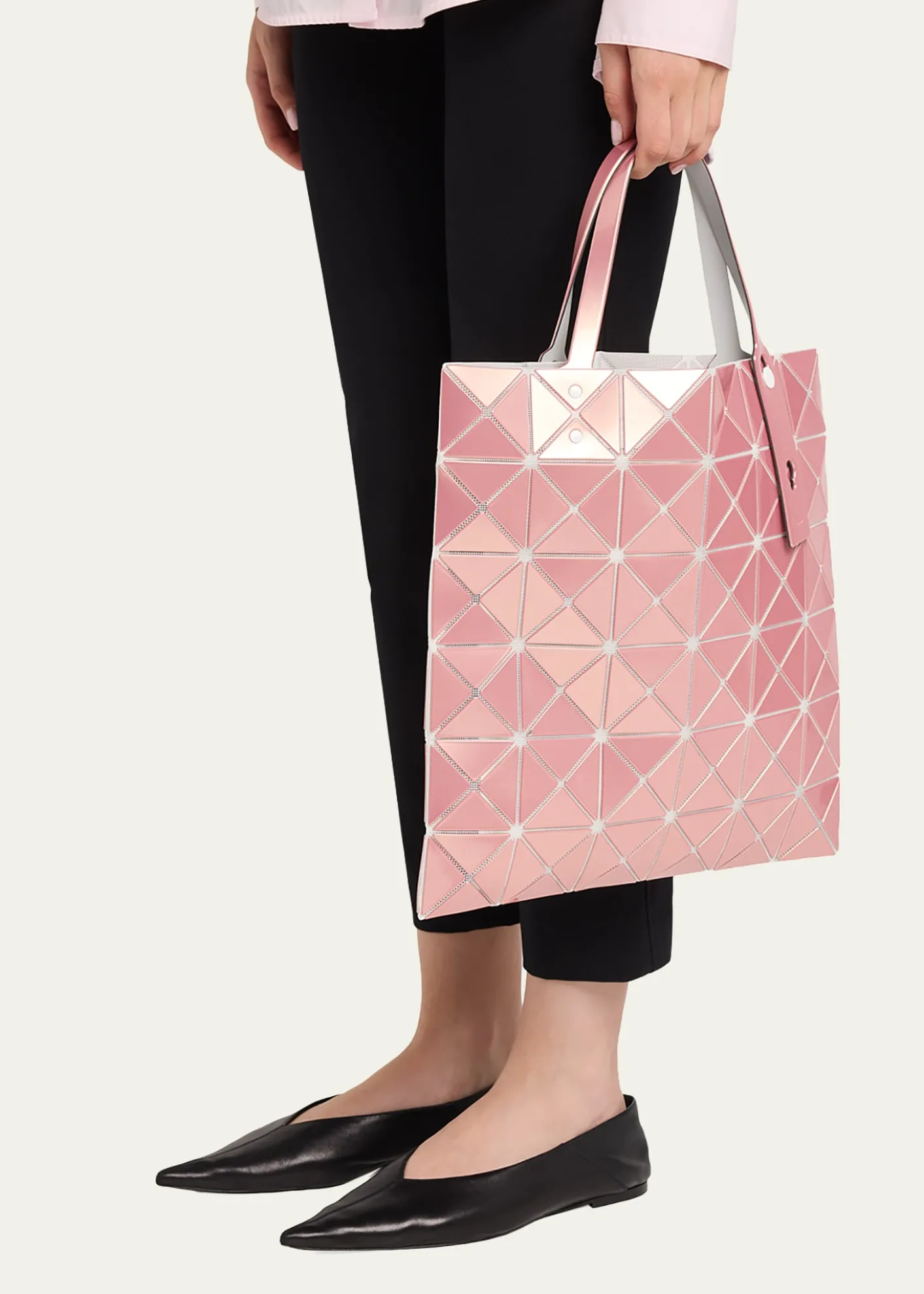 BAO BAO ISSEY MIYAKELucent Metallic Geometric Tote Bag