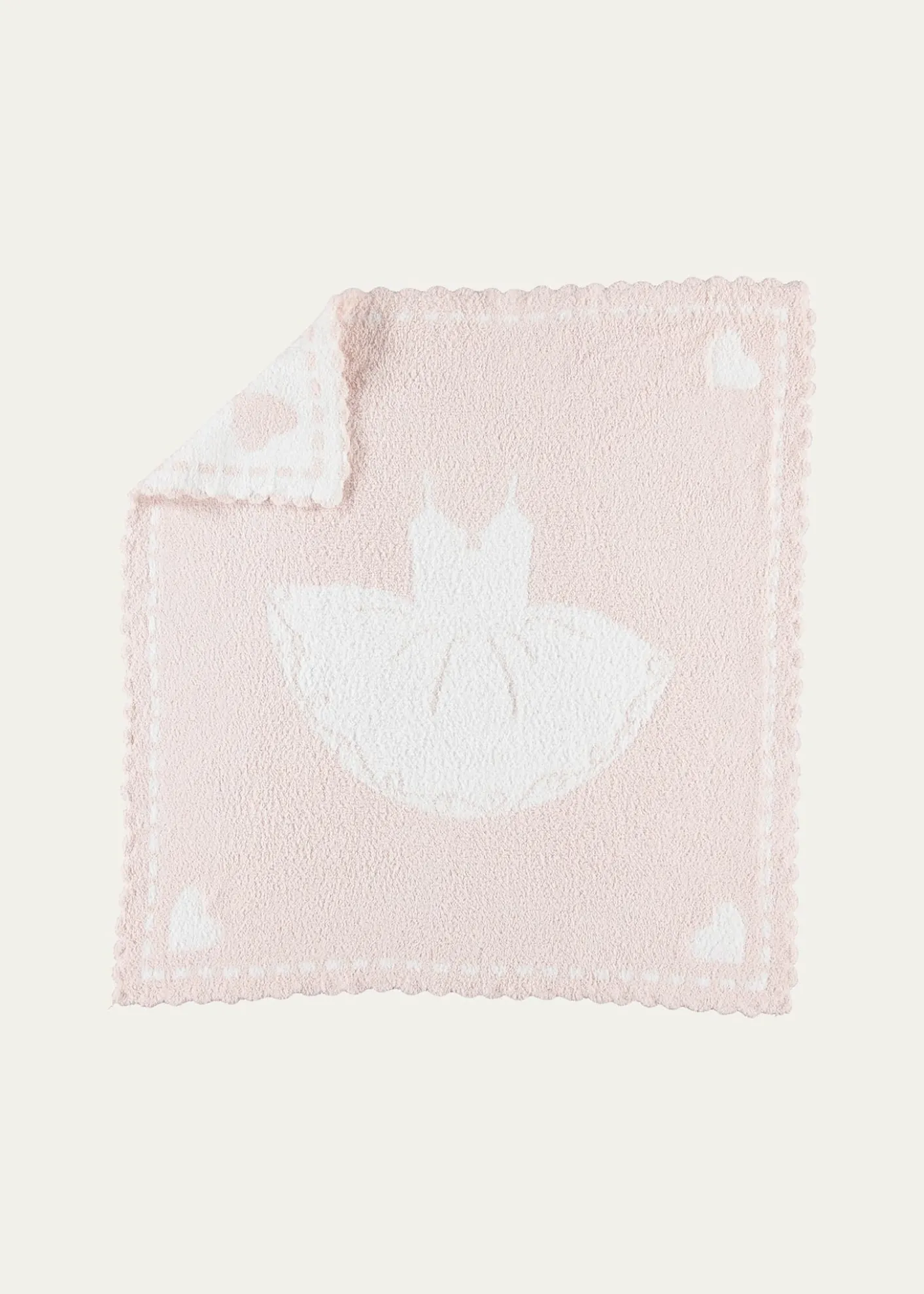 Barefoot DreamsKid's CozyChic Scalloped Receiving Blanket
