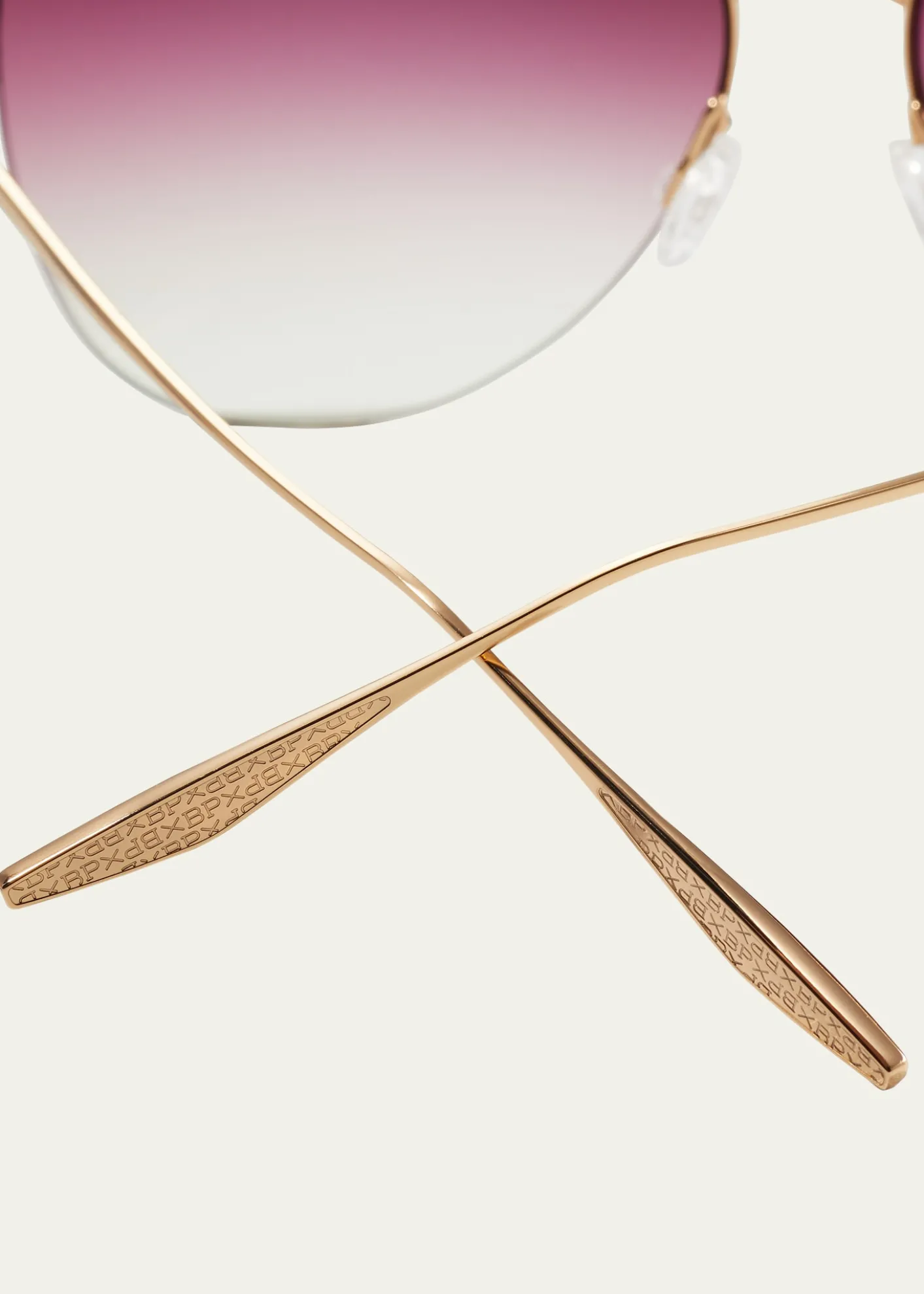 Barton PerreiraChevalier Semi-Rimless Metal Aviator Sunglasses