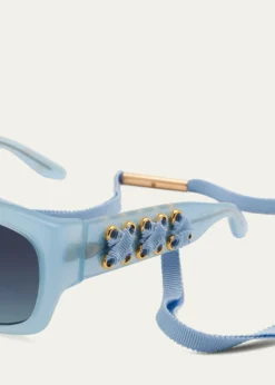 Barton PerreiraCora AGB Square Acetate & Plastic Sunglasses