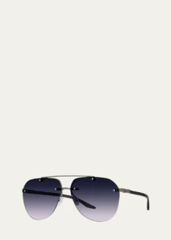 Barton PerreiraJean Metal & Zyl Aviator Sunglasses