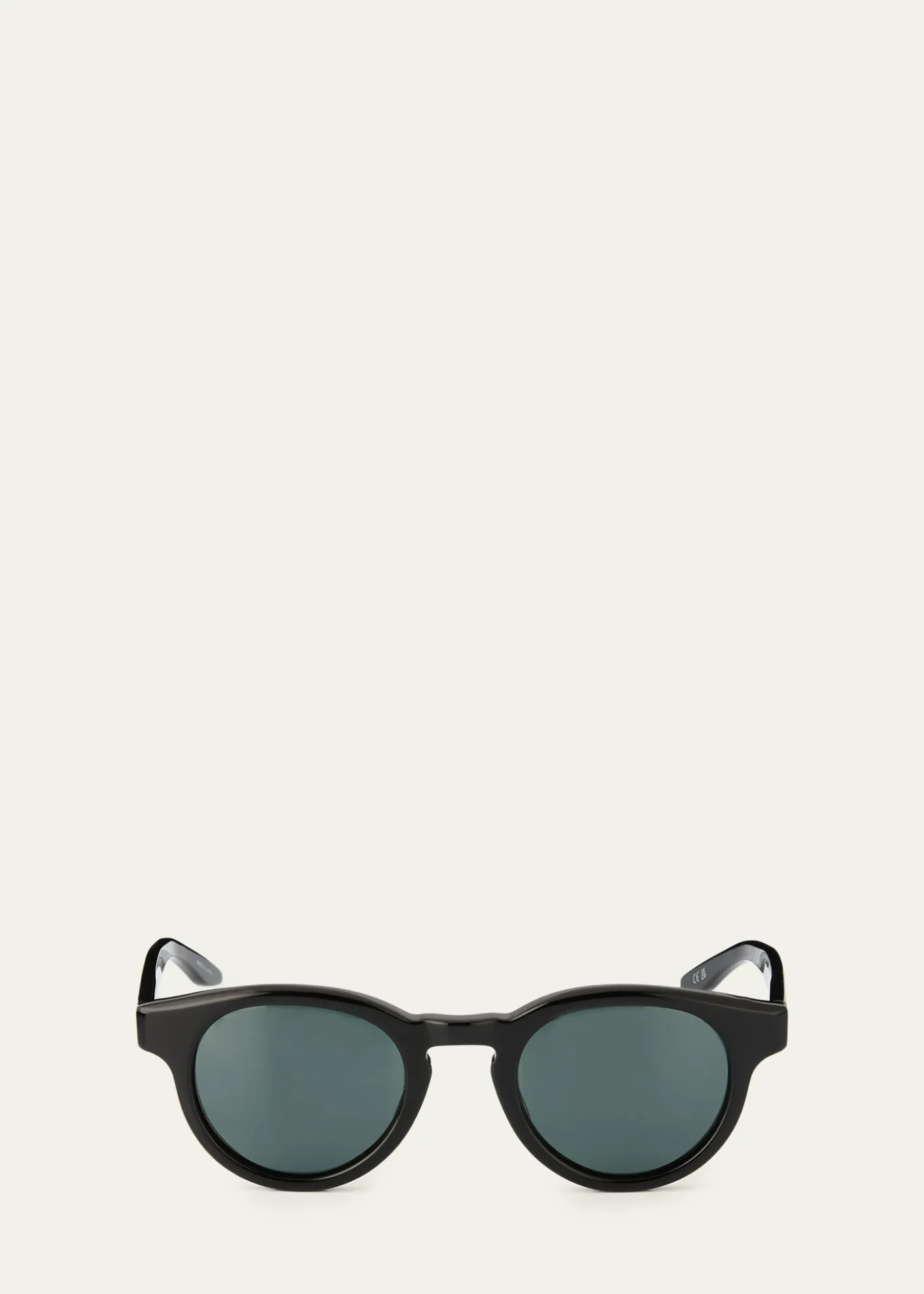 Barton PerreiraMen's Oxford Round Acetate Sunglasses