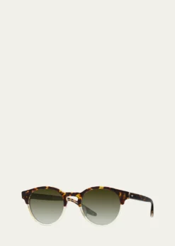 Barton PerreiraBeckford 49mm Round Acetate Sunglasses