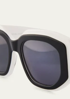 Barton PerreiraCrescendo 50.5mm Geometric Acetate Sunglasses