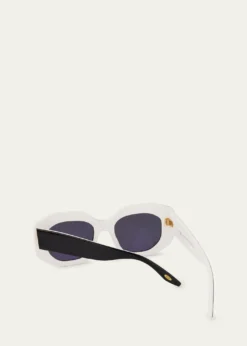 Barton PerreiraCrescendo 50.5mm Geometric Acetate Sunglasses