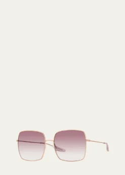 Barton PerreiraFolasade Titanium Square Sunglasses