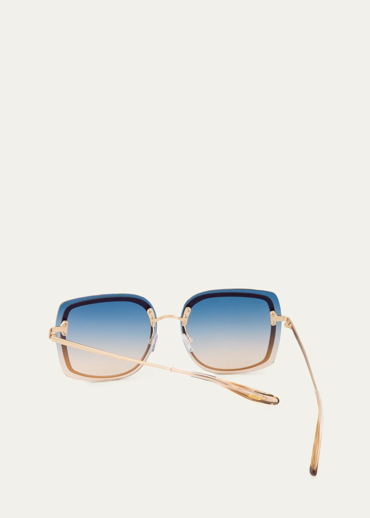 Barton PerreiraHalima 65mm Square Titanium Sunglasses