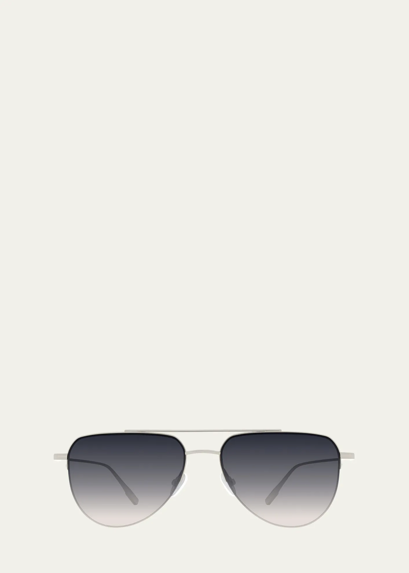Barton PerreiraMcNair 55mm Titanium Aviator Sunglasses
