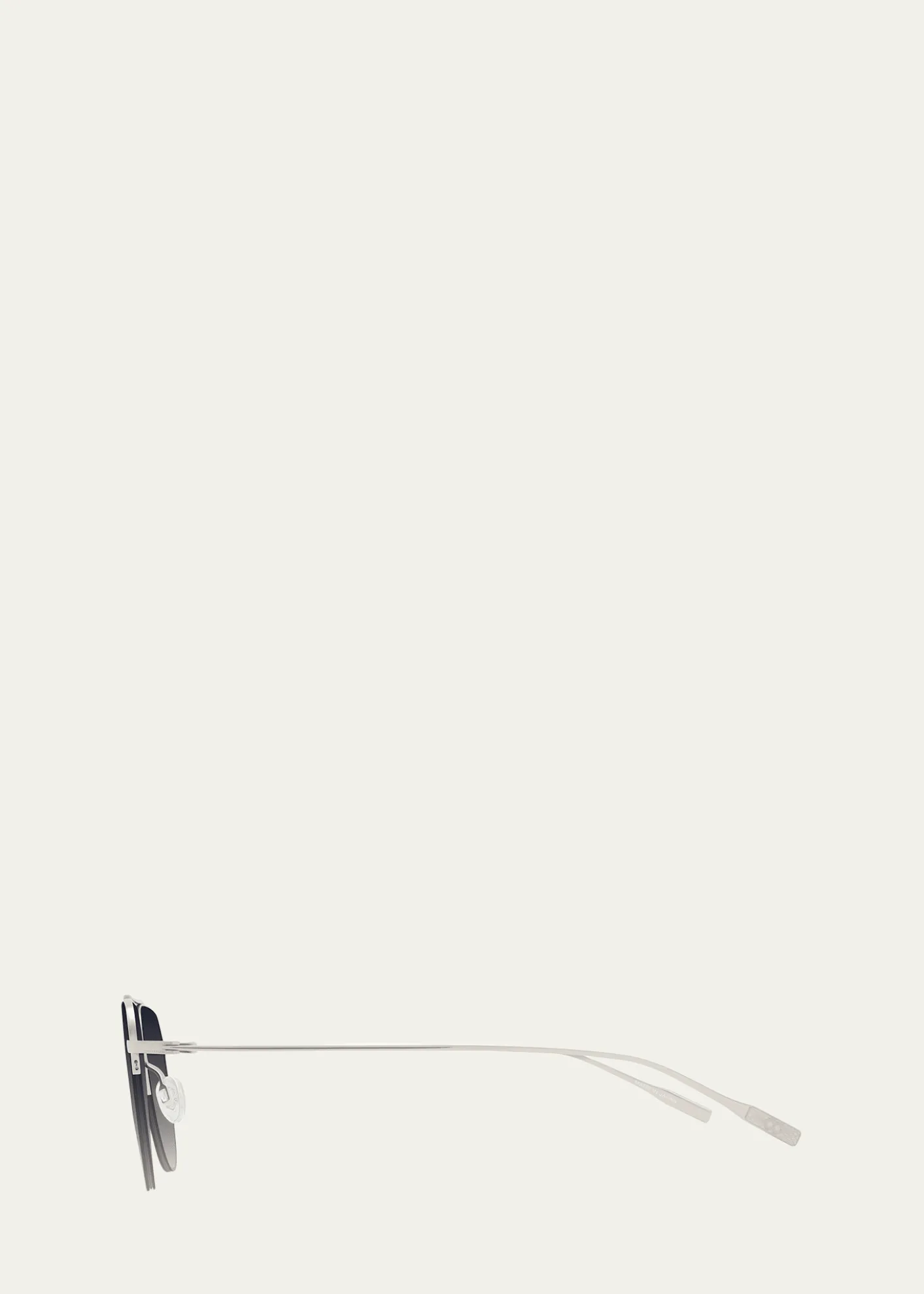 Barton PerreiraMcNair 55mm Titanium Aviator Sunglasses