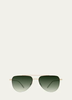 Barton Perreira McNair 55mm Titanium Aviator Sunglasses