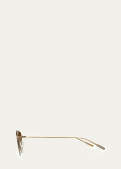 Barton Perreira McNair 55mm Titanium Aviator Sunglasses