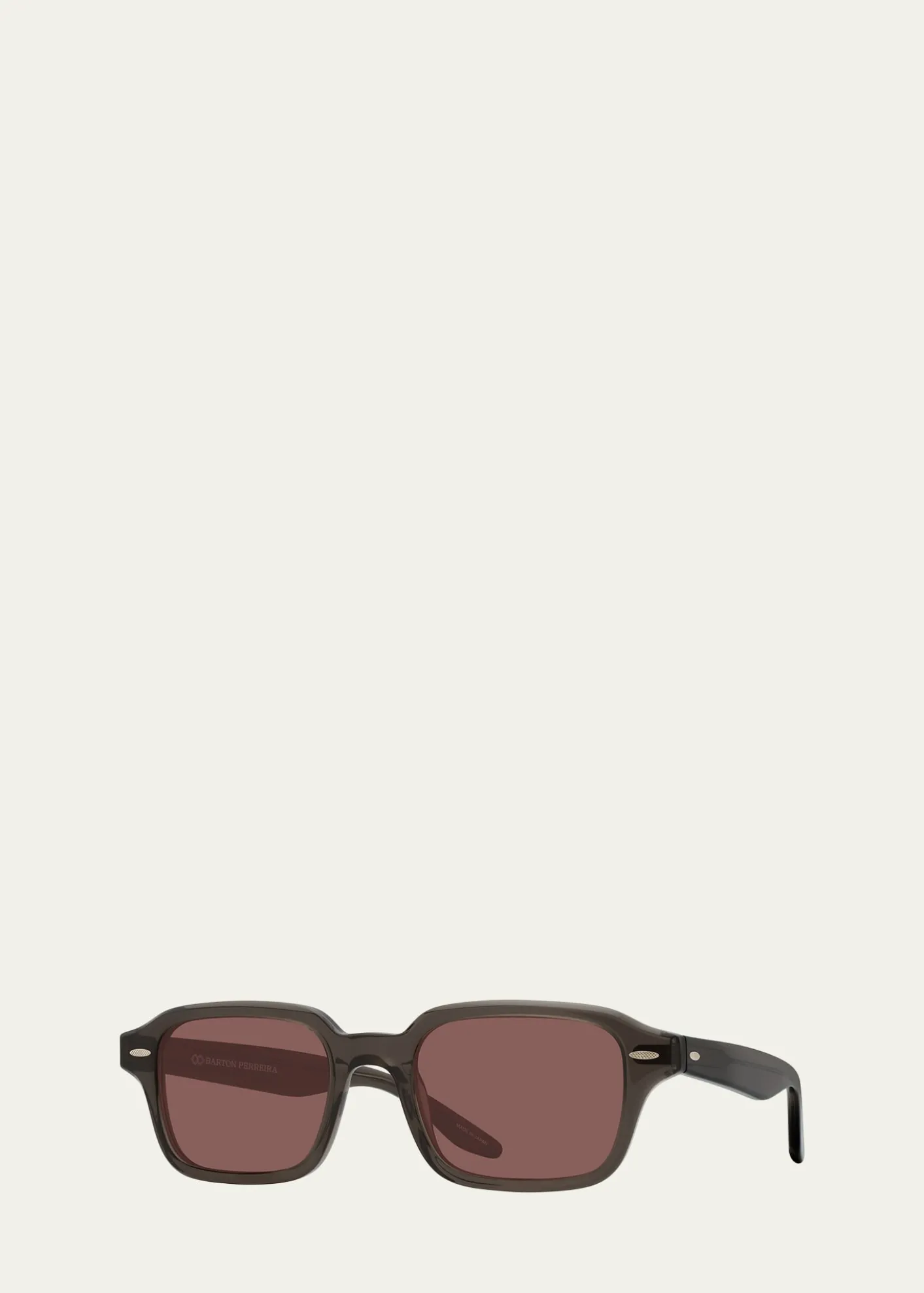 Barton PerreiraMen's Acetate Rectangle Sunglasses
