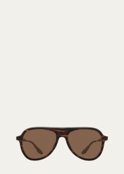 Barton PerreiraMen's Acetate and Titanium Aviator Sunglasses