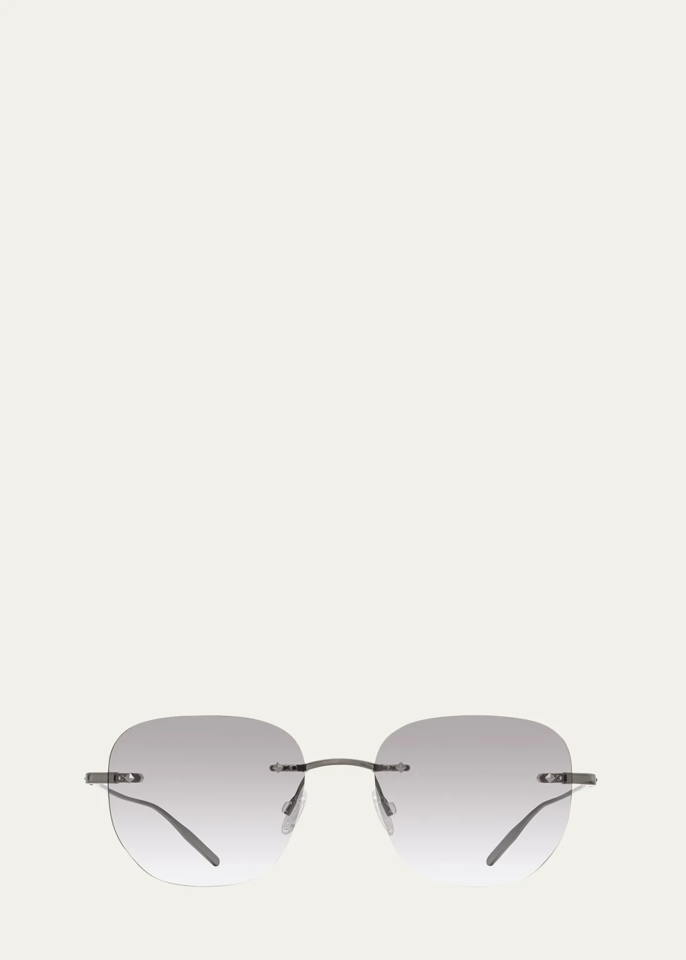 Barton PerreiraMen's Tyrone Titanium Rimless Square Sunglasses