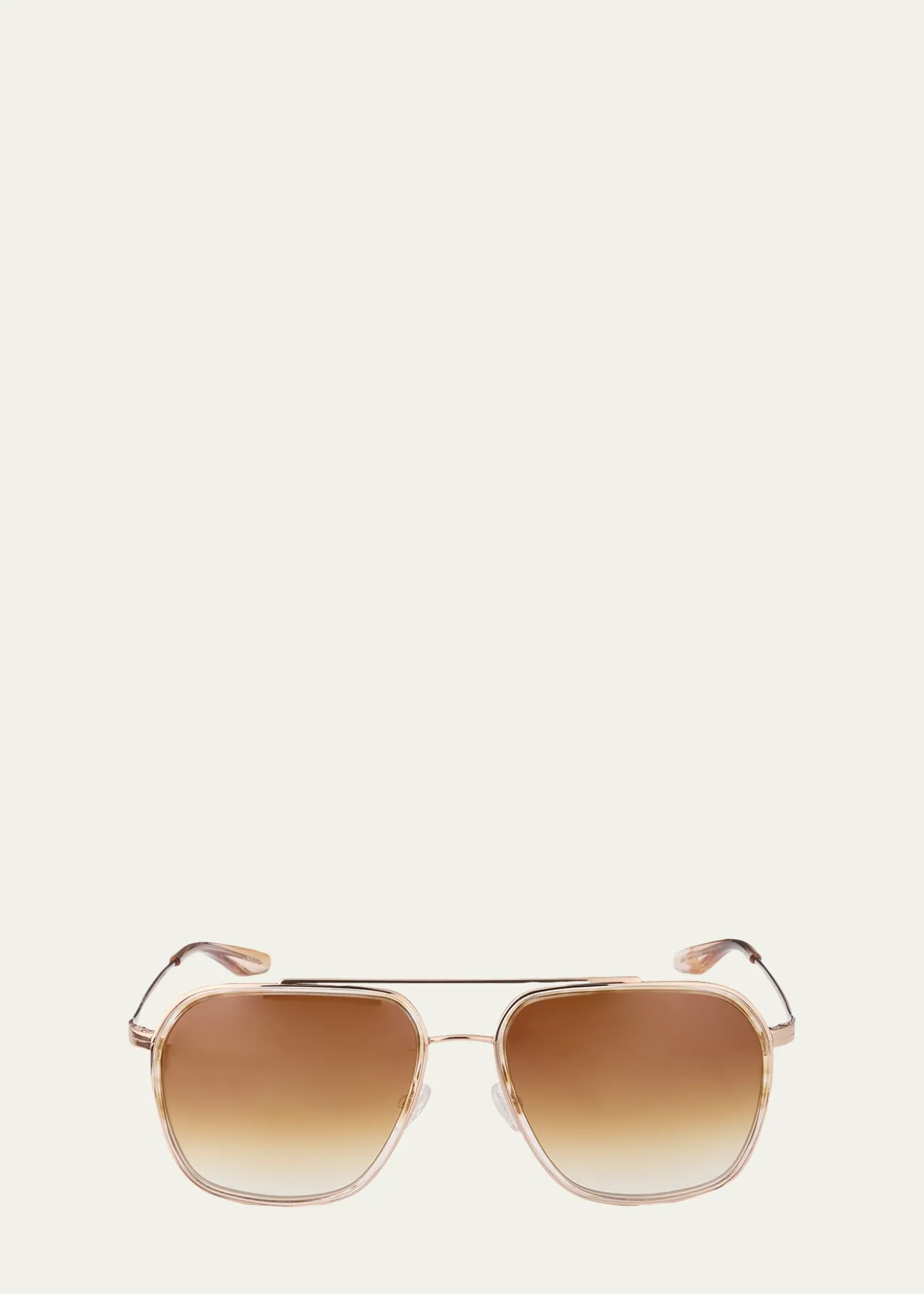 Barton PerreiraRizzo 58mm Aviator Titanium Sunglasses