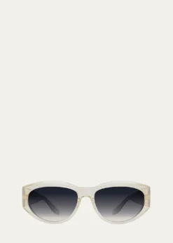 Barton PerreiraRobinson 56mm Acetate Oval Sunglasses