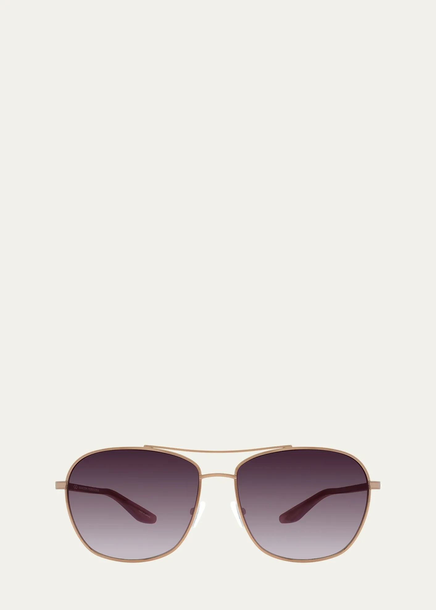 Barton PerreiraSully Aviator Titanium Sunglasses