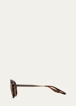 Barton Perreira007 Vedretta Acetate Aviator Sunglasses