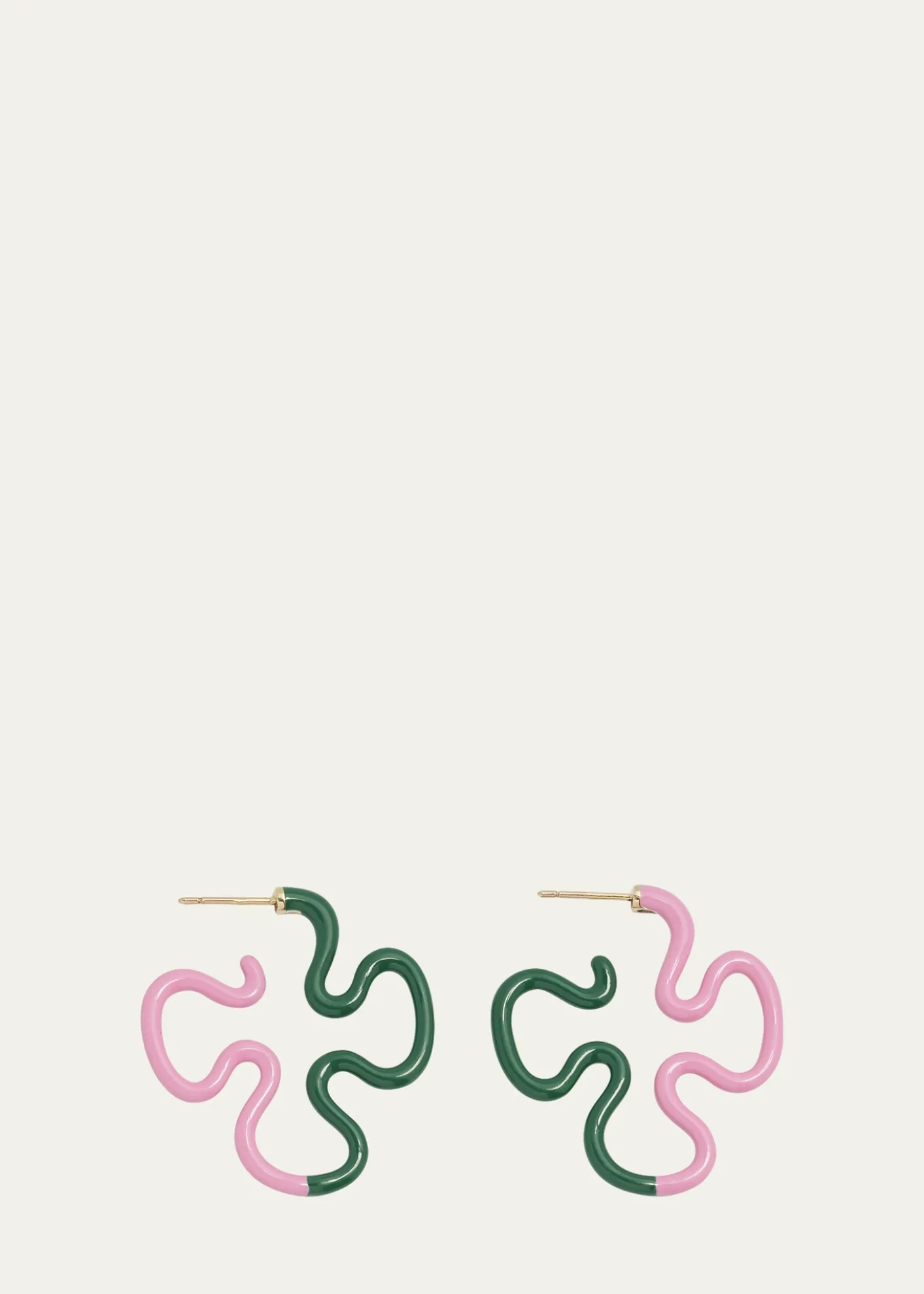 Bea BongiascaDuo Color Enamel Earrings