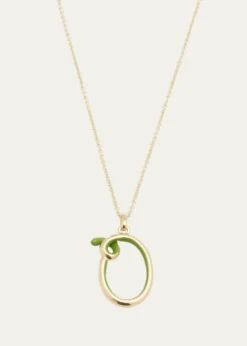 Bea BongiascaEnamel Letter Necklace