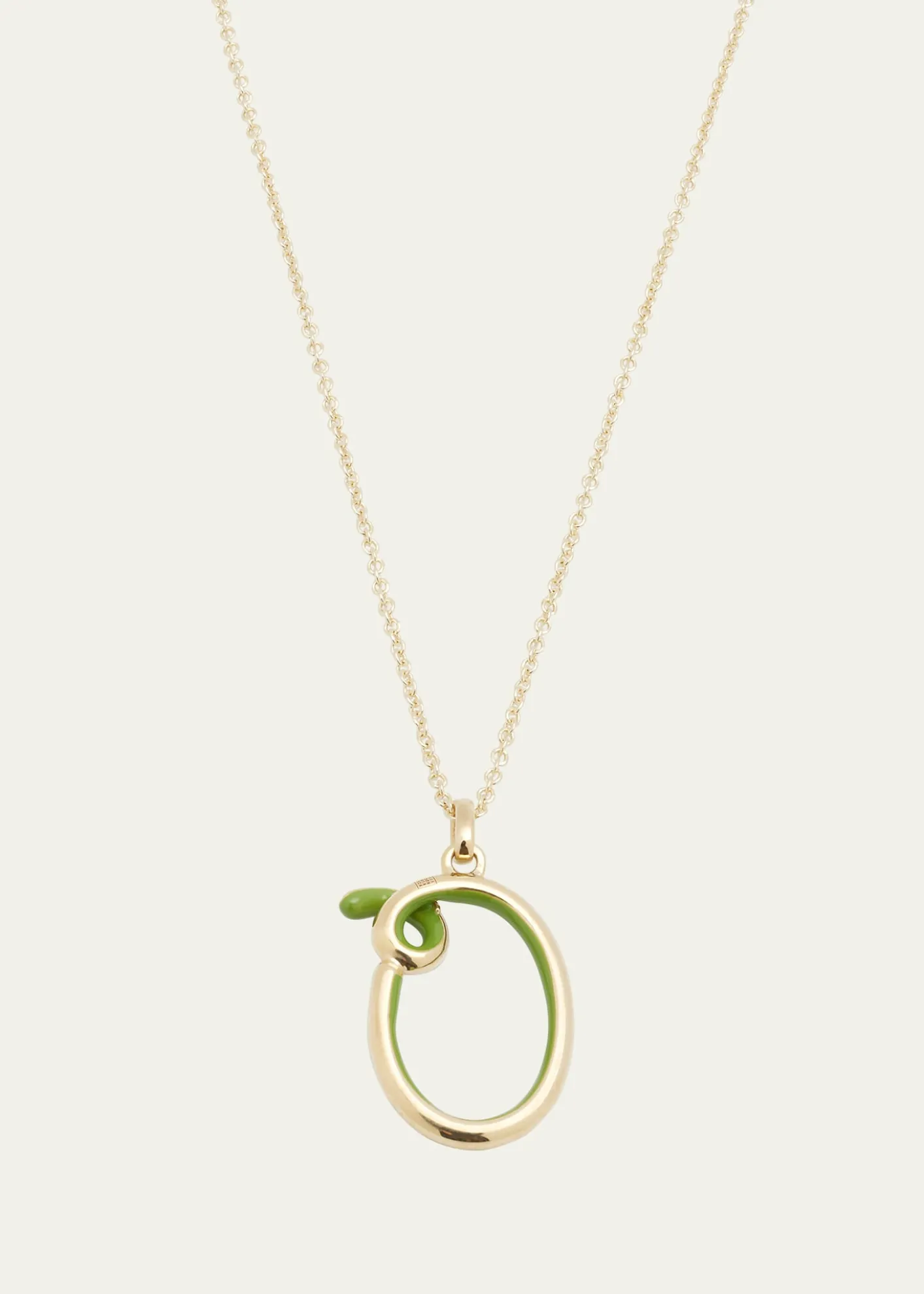 Bea BongiascaEnamel Letter Necklace