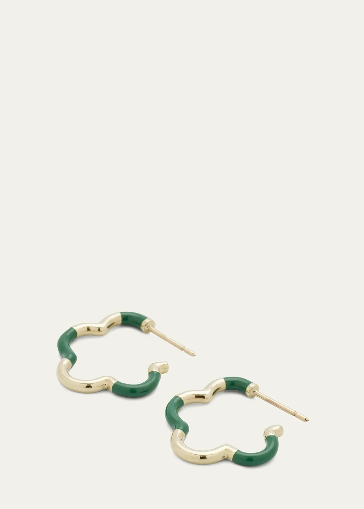 Bea BongiascaEvergreen Enamel Mini Earrings