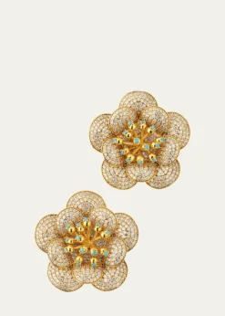 Begum KhanCarnation Stud Earrings