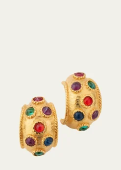 Ben-AmunByzantine Multi-Stone Hoop Earrings