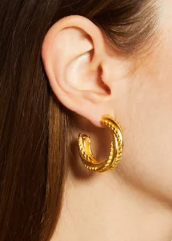 Ben-AmunGold Hoop Earrings