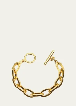 Ben-Amun24k Gold Electroplate Oval Link Chain Bracelet
