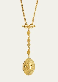 Ben-Amun24k Gold Electroplated Fleur-De-Lis Long Necklace