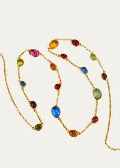 Ben-Amun24K Yellow Gold Multi-Stone Wrap Station Necklace