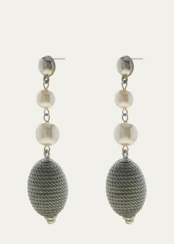 Ben-AmunLong Drop Pearly Earrings