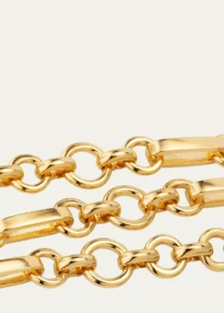 Ben-AmunOlivia Gold Oval Chain Link Necklace