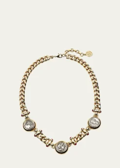 Ben-AmunRoman Coin 3-Station Necklace