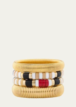 Ben-AmunThe London Stack Cobra Bracelets, Set of 4