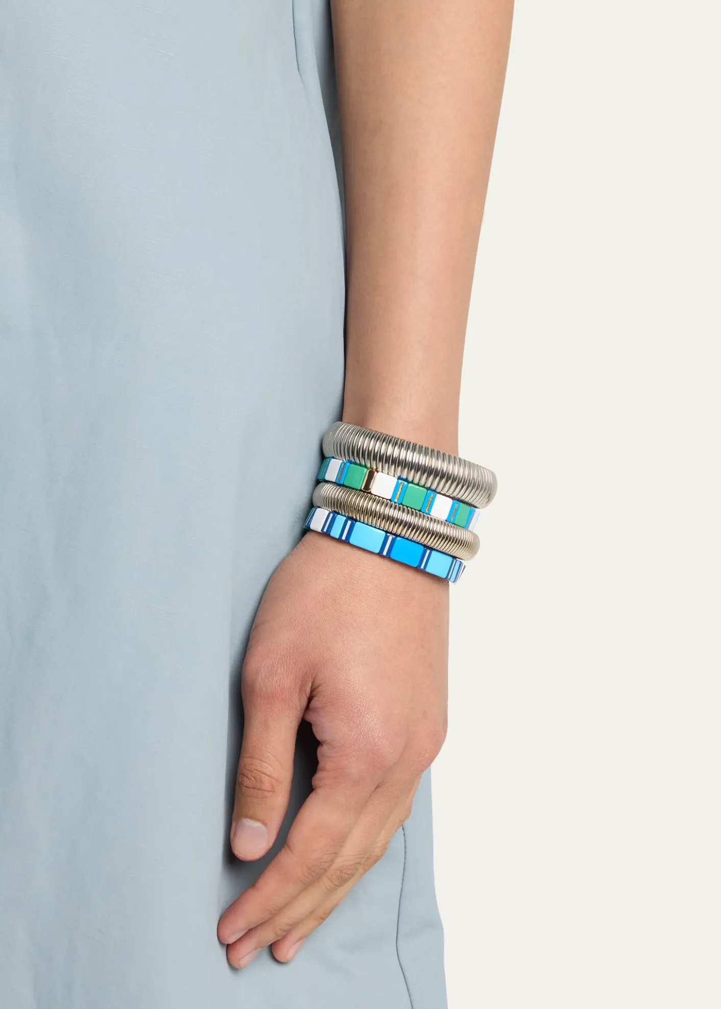Ben-AmunThe Mykonos Stack Cobra Bracelets, Set of 4