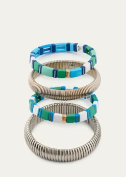 Ben-AmunThe Mykonos Stack Cobra Bracelets, Set of 4