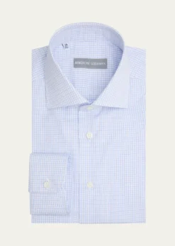 Bergdorf GoodmanMen's Check Button-Front Dress Shirt