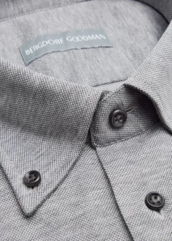 Bergdorf GoodmanMen's Cotton Pique Button-Collar Sport Shirt