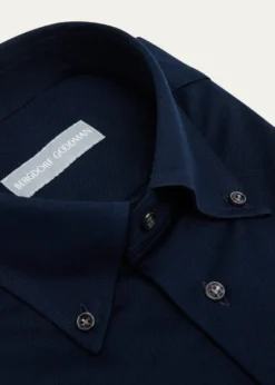 Bergdorf GoodmanMen's Cotton Pique Button-Collar Sport Shirt