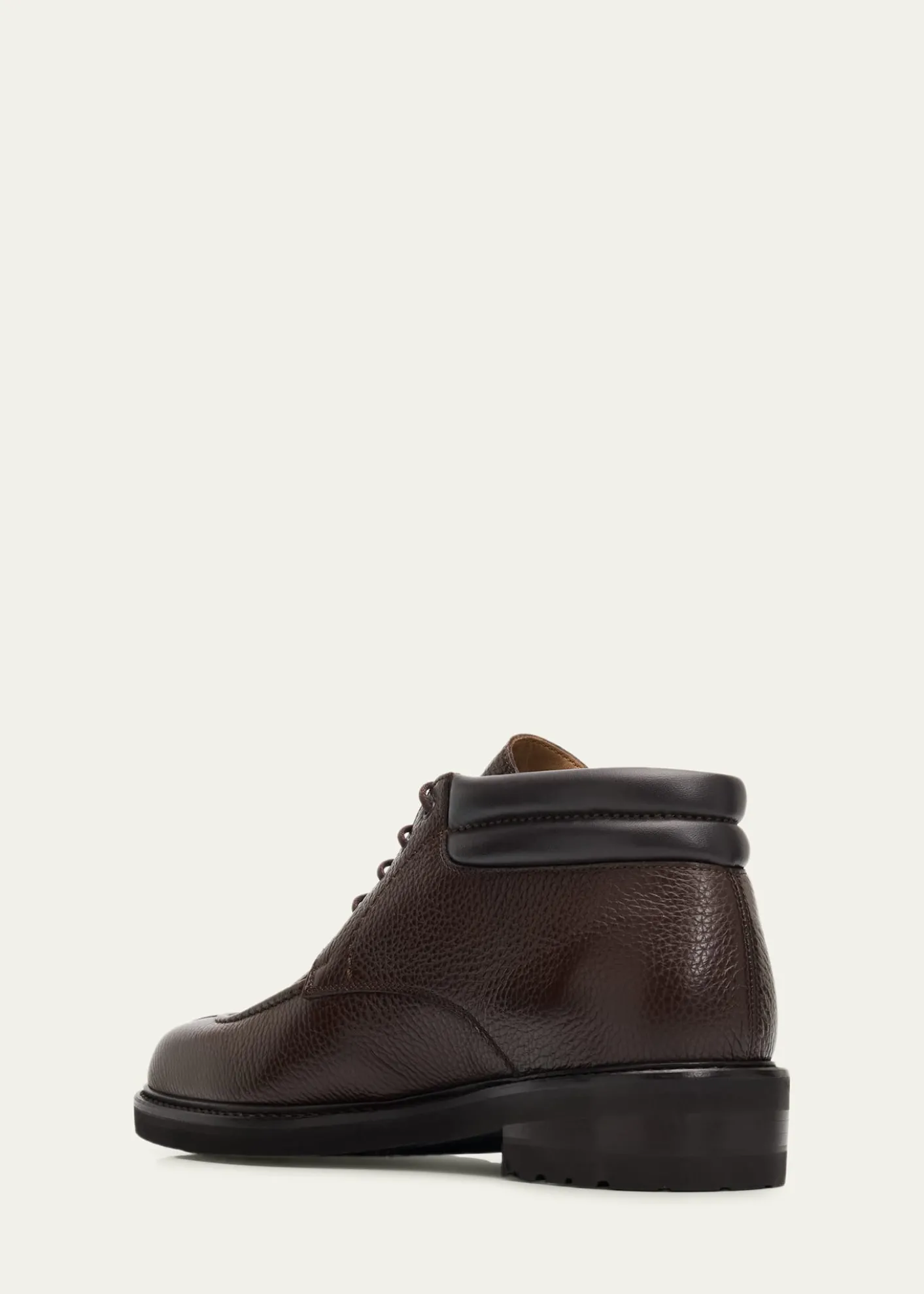 Bergdorf GoodmanMen's Grained Leather Napa-Collar Ankle Boots