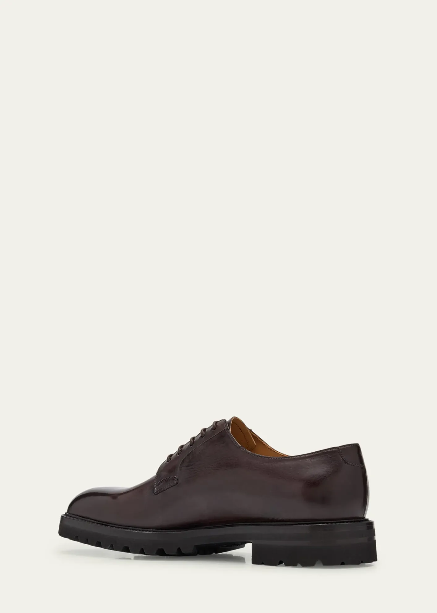 Bergdorf GoodmanMen's Lug-Sole Calfskin Derby Shoes