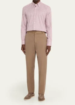 Bergdorf GoodmanMen's Plaid Button-Front Dress Shirt