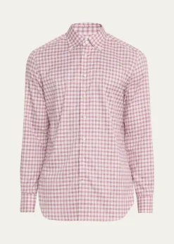 Bergdorf GoodmanMen's Plaid Button-Front Dress Shirt