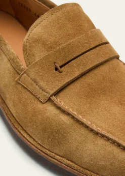 Bergdorf GoodmanMen's Suede Flex-Sole Penny Loafers
