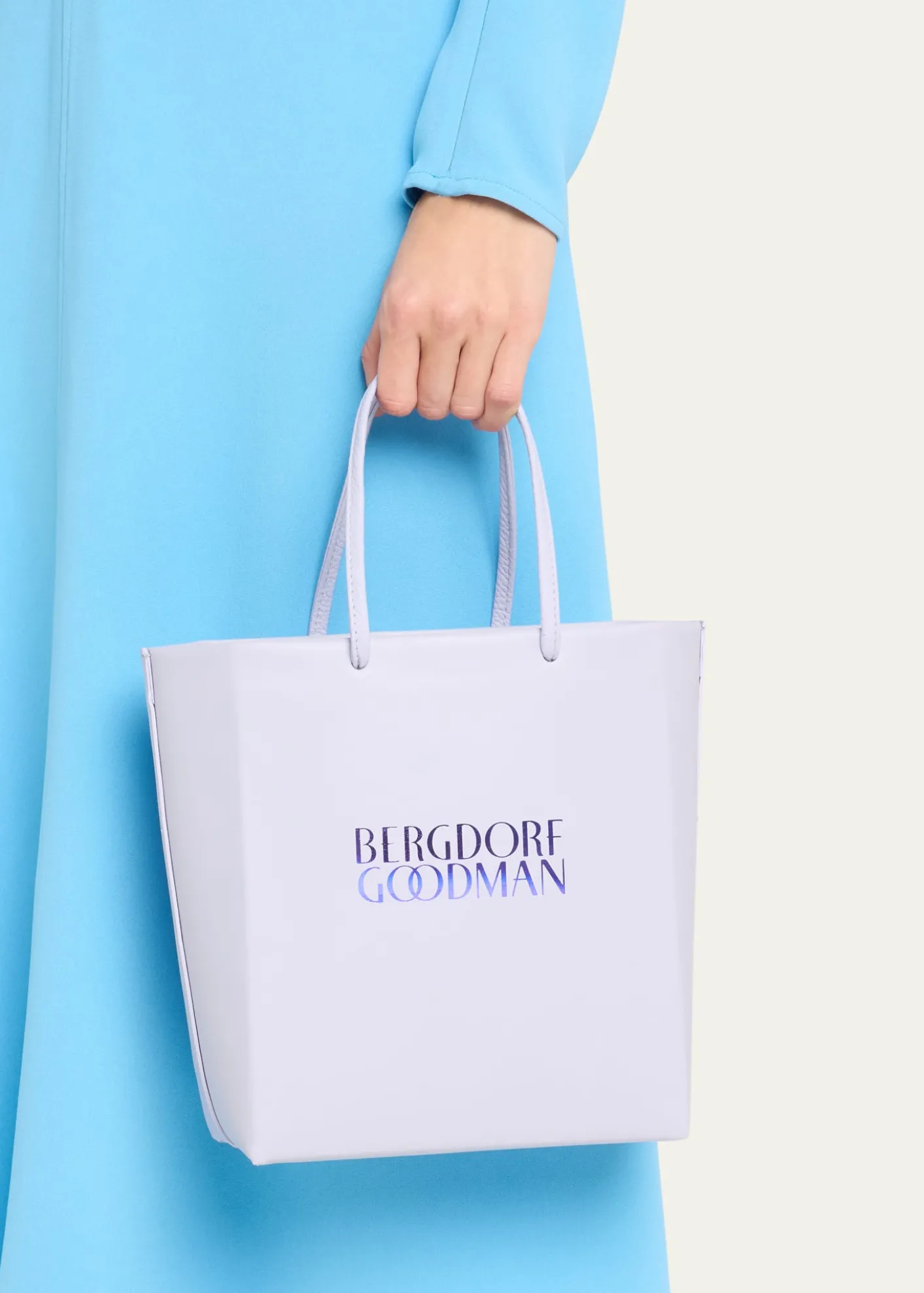 Bergdorf GoodmanBG Small Leather Shopping Bag